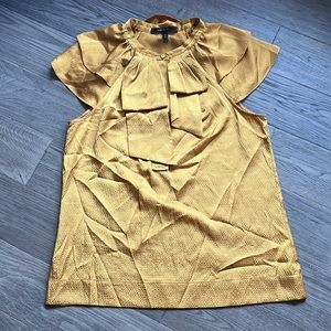 BCBGMaxaria | Gold button sleeveless blouse